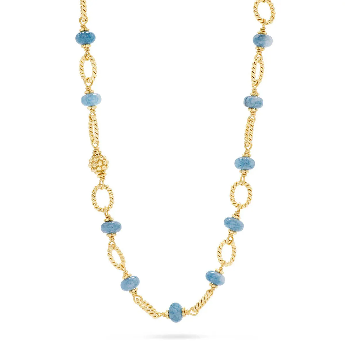 CAPUCINE DE WULF - BERRY & BEAD NECKLACE WITH OCEAN JADE