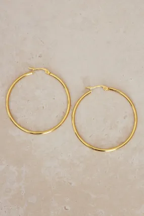 Cara Hoop Earrings - Gold