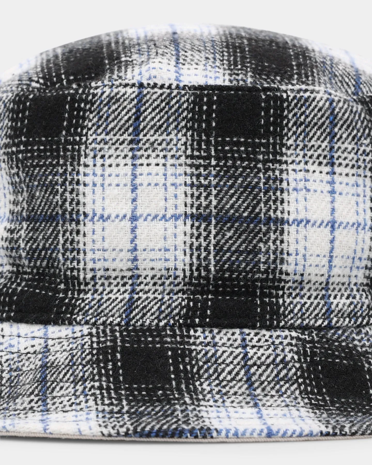 Carre Chat Bucket Hat Black Plaid