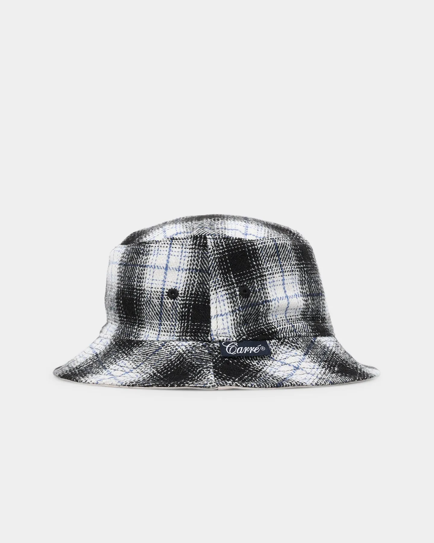 Carre Chat Bucket Hat Black Plaid