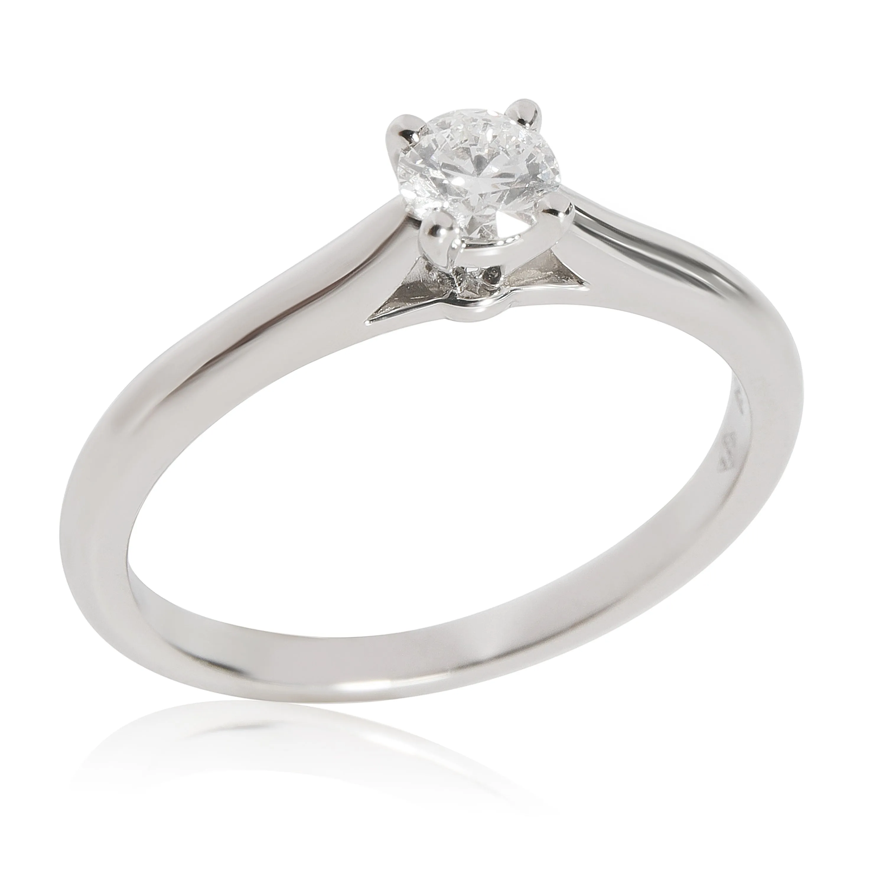 Cartier 1895 Diamond Solitaire Engagement Ring in Platinum E VVS2 0.25 CTW