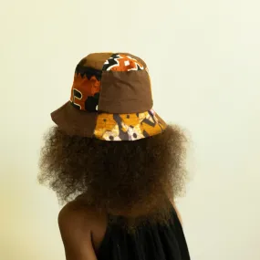 Choc Lit Satin-Lined Kids Bucket Hat