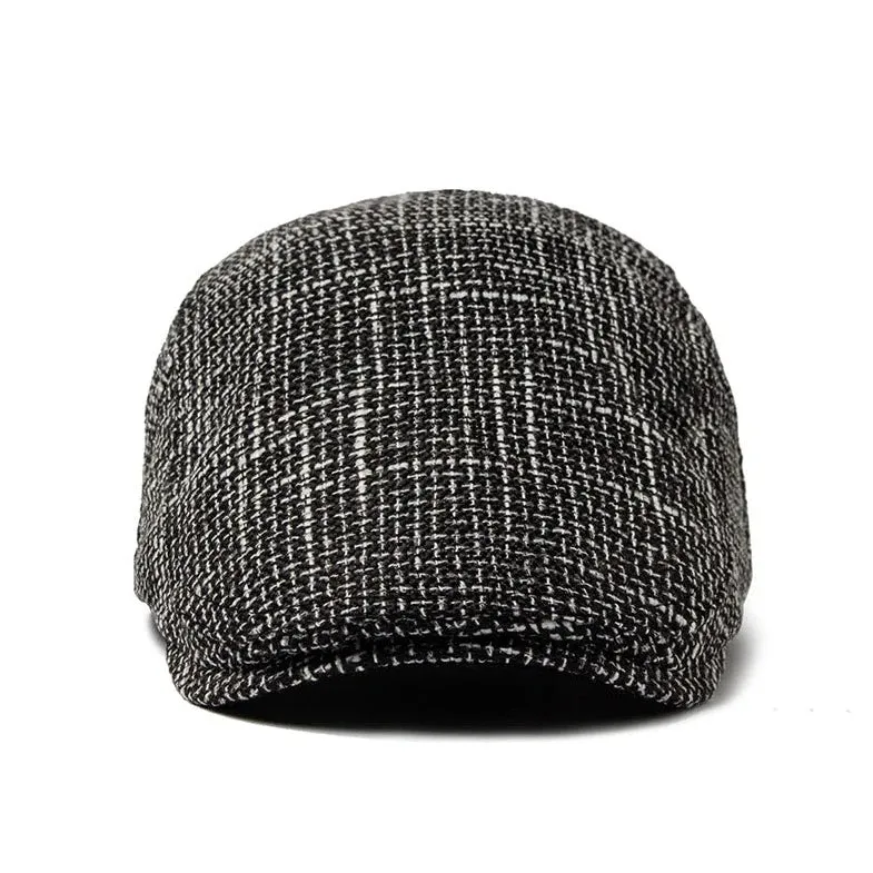 Classic Vintage Linen Flat Cap