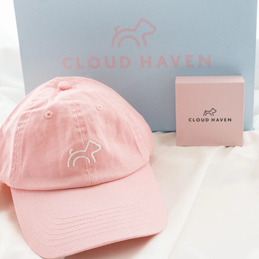 Cloud Haven Logo Baseball Cap Pink