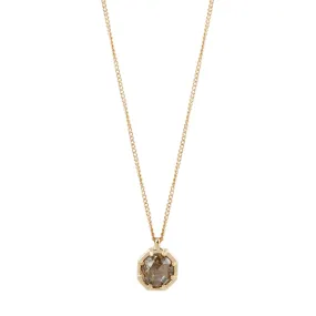 Cognac Diamond Octagon Necklace