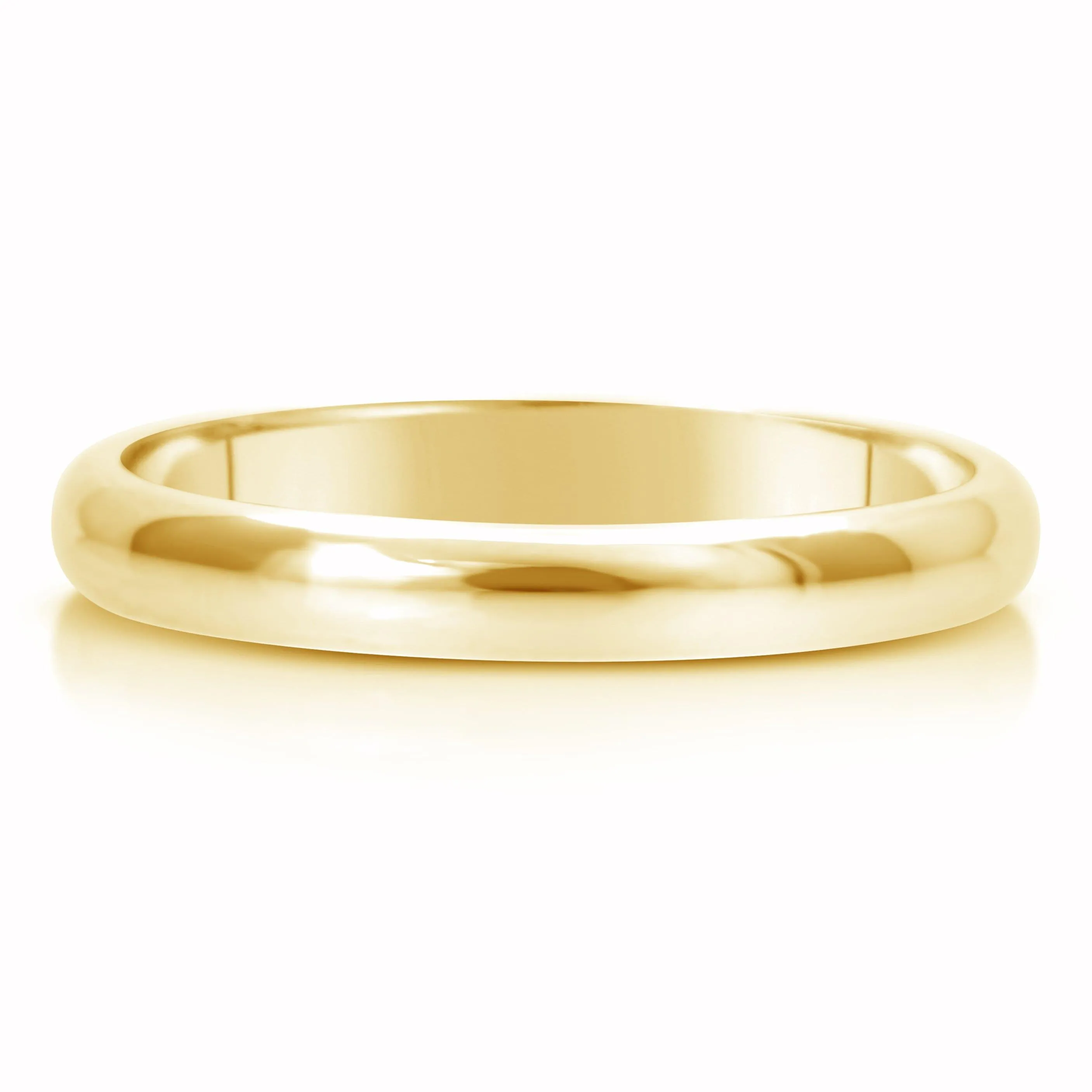 Comfort Fit Wedding Ring In 14K Gold (3mm)