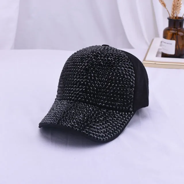 Crystal Rhinestone Sequins Baseball Cap