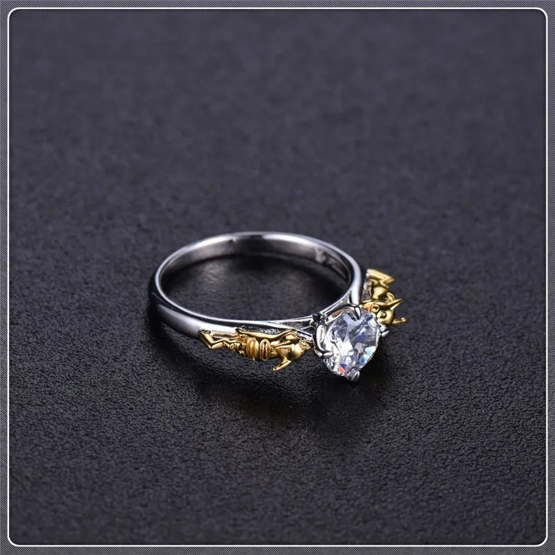 Crystal Ring Cosplay Unisex Rings Jewelry Engagement ring Gift Promise Anniversary