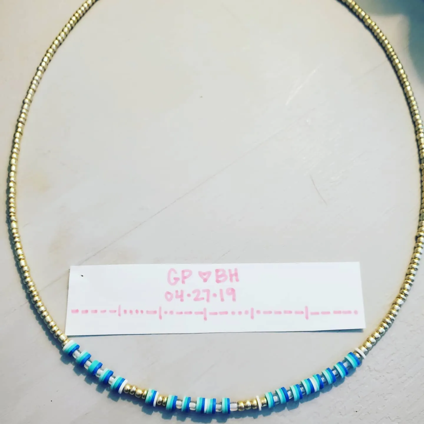 Custom Morse Code Necklace