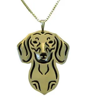 Dachshund Face Necklace