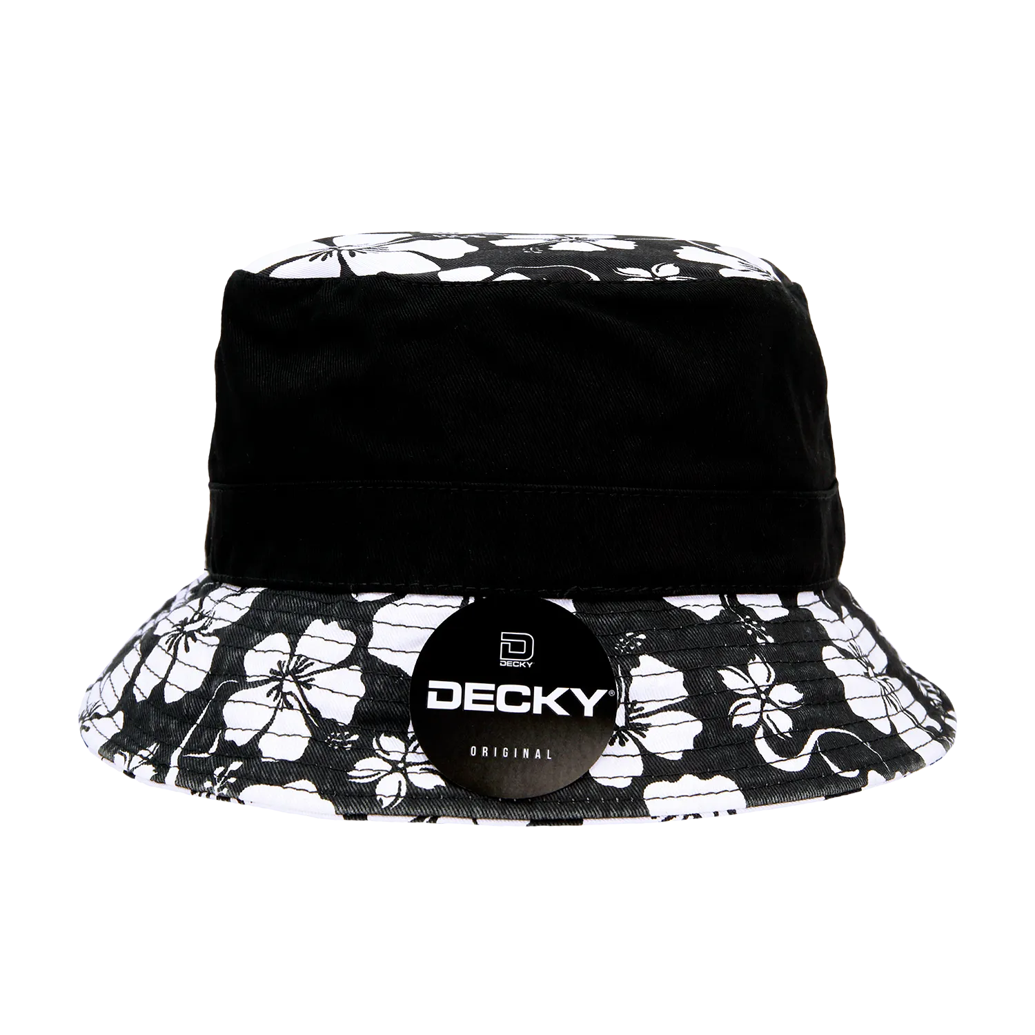 Decky 457 - Relaxed Floral Brim Bucket Hat