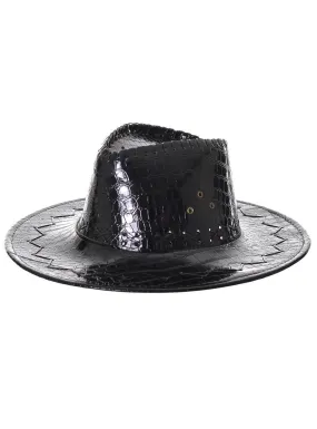 Deluxe Black Crocodile Skin Akubra Cowboy Hat