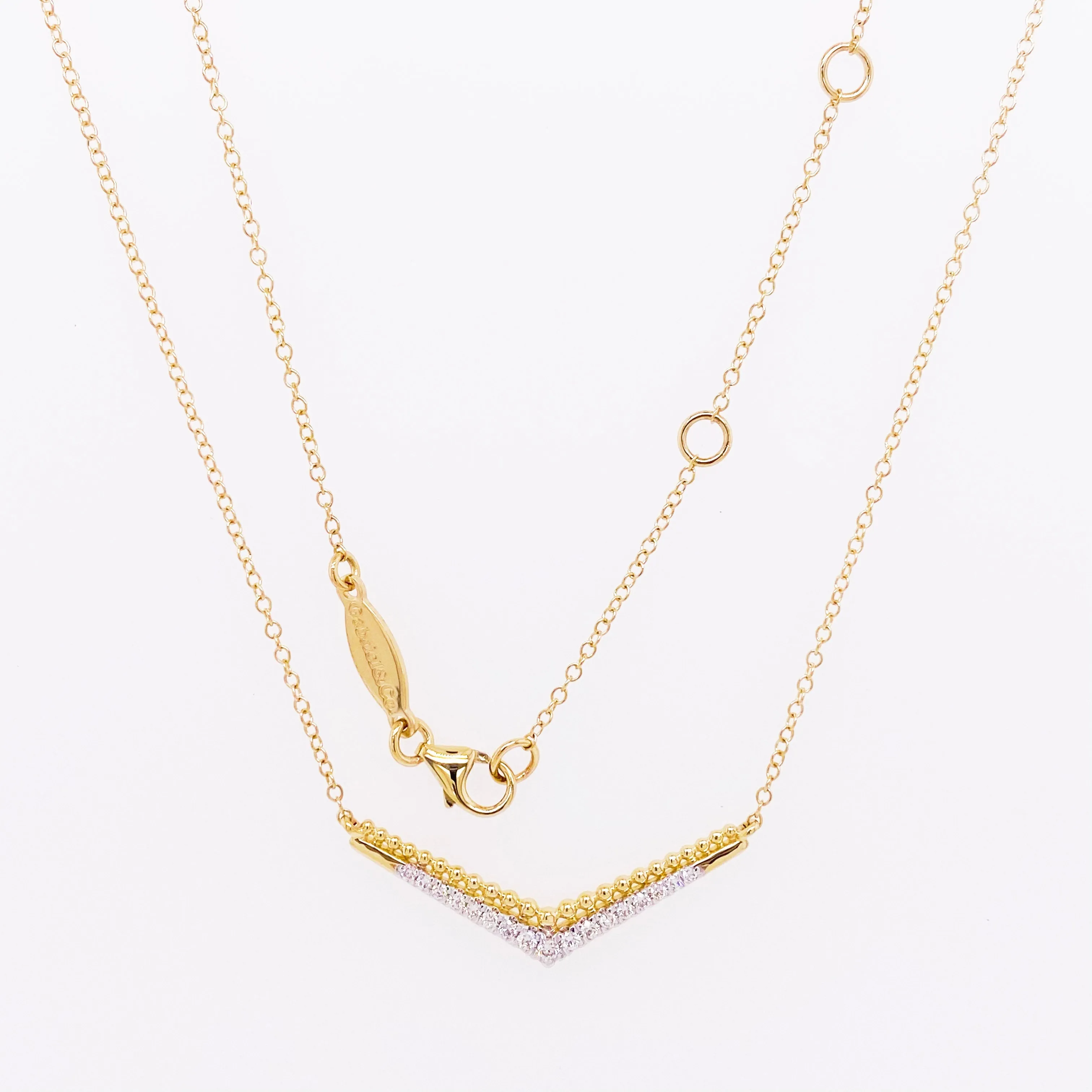 Diamond Arora Chevron Necklace