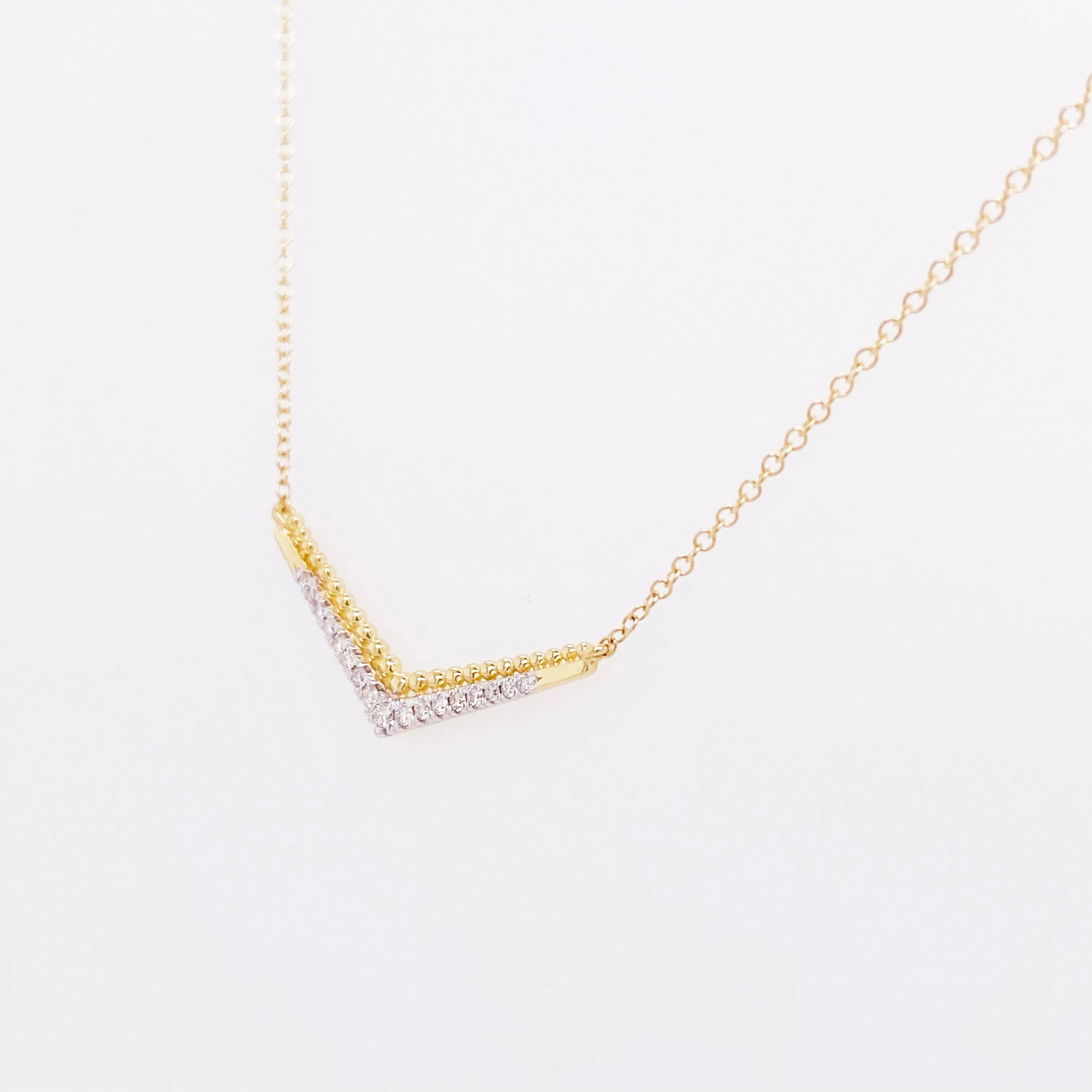 Diamond Arora Chevron Necklace