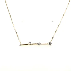 Diamond Station Bar Necklace