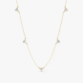 Diamond Station Necklace, Greer