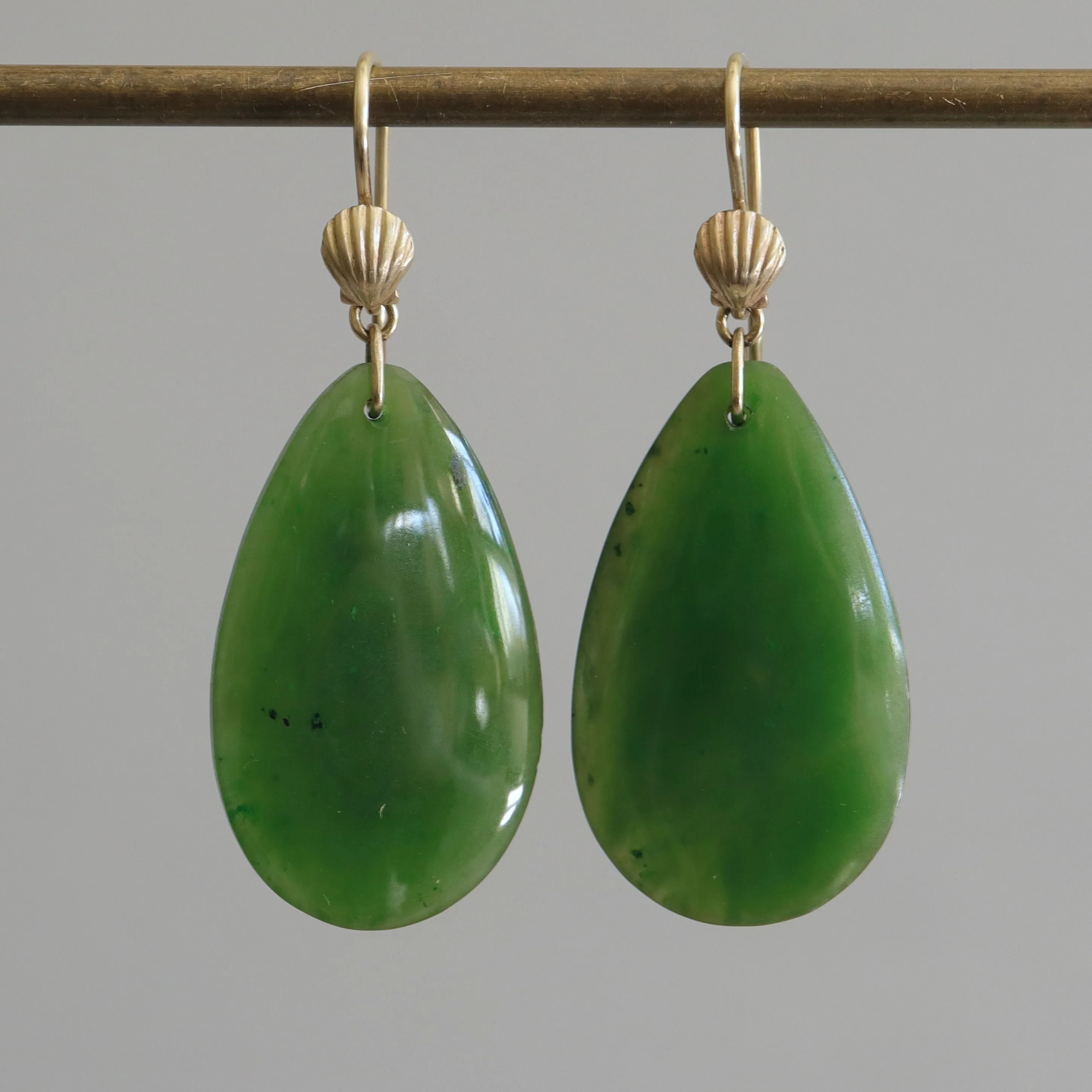 Dune Grass   Shell Jade Ruthie B. Earrings