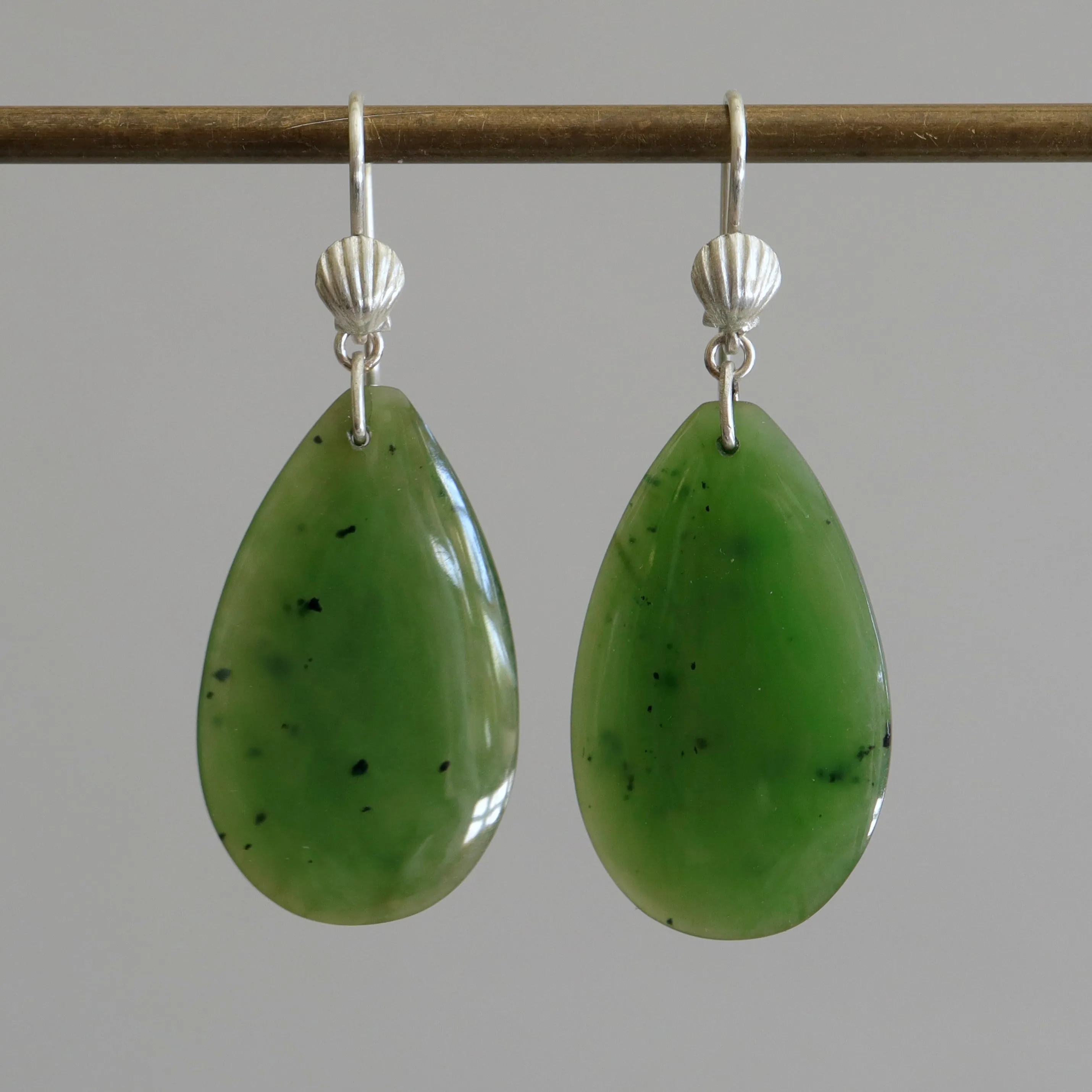 Dune Grass   Shell Jade Ruthie B. Earrings