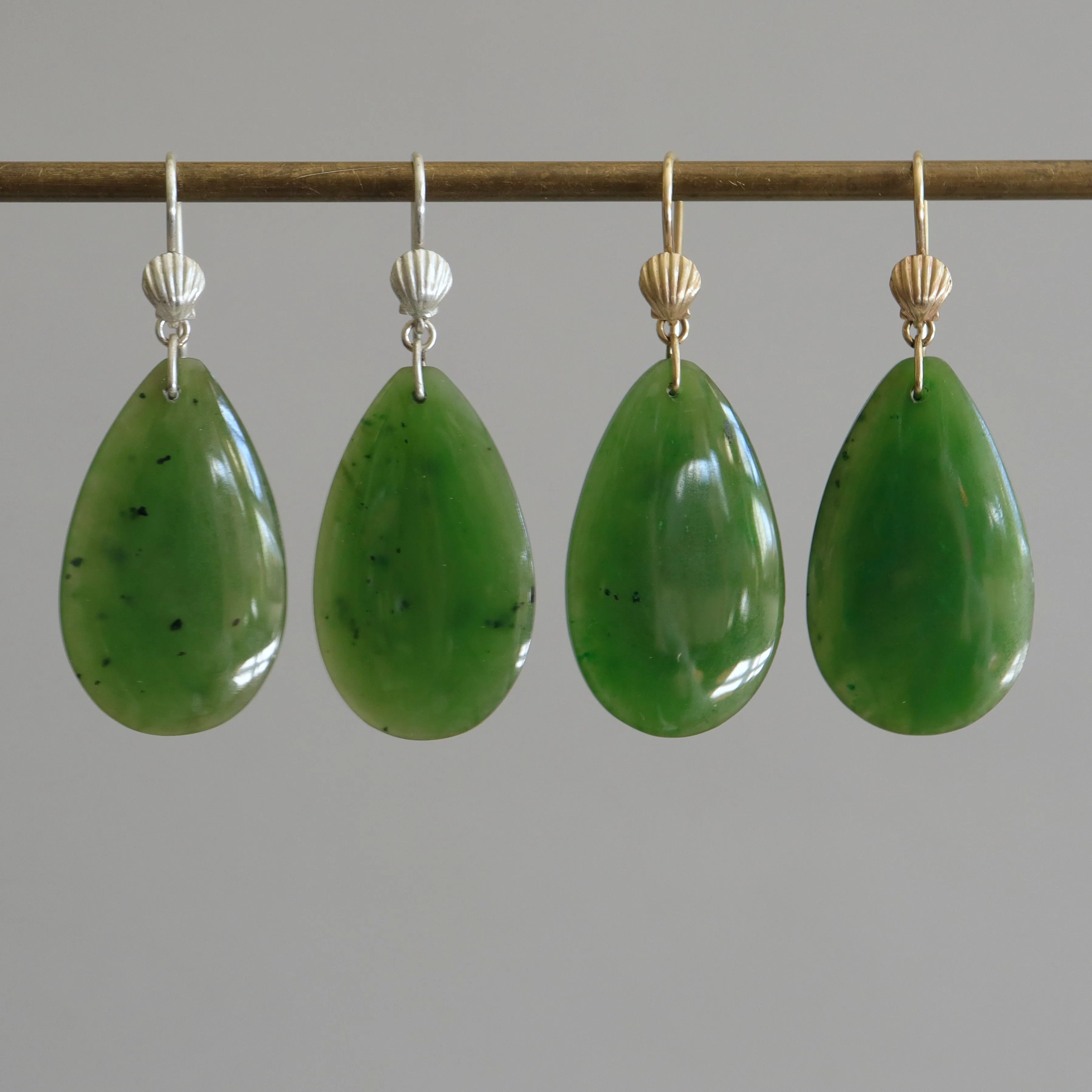 Dune Grass   Shell Jade Ruthie B. Earrings