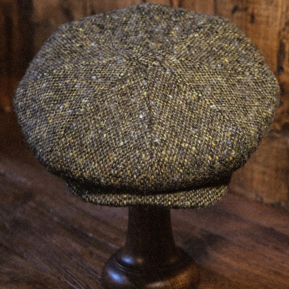 Eight Piece Fashion Brown Wool Newsboy Cap