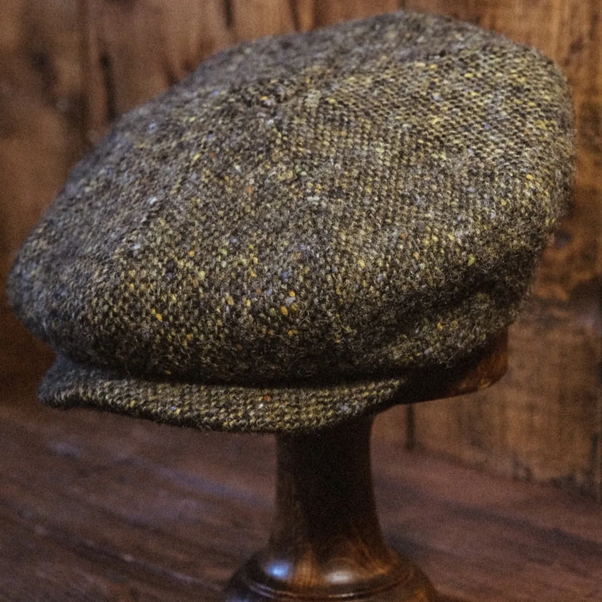 Eight Piece Fashion Brown Wool Newsboy Cap