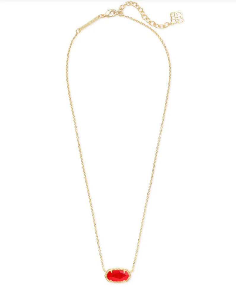 Elisa Necklace Gold Red Illusion by Kendra Scott