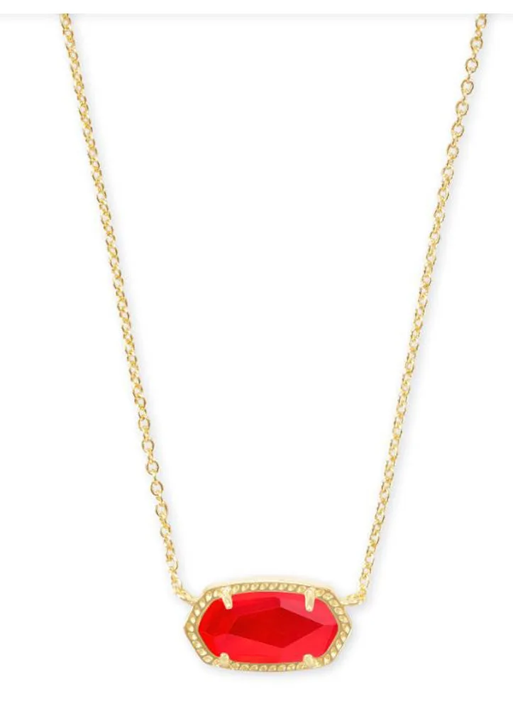 Elisa Necklace Gold Red Illusion by Kendra Scott