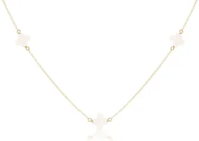 enewton - Simplicity Gold Chain Choker with Signature Off-White Cross