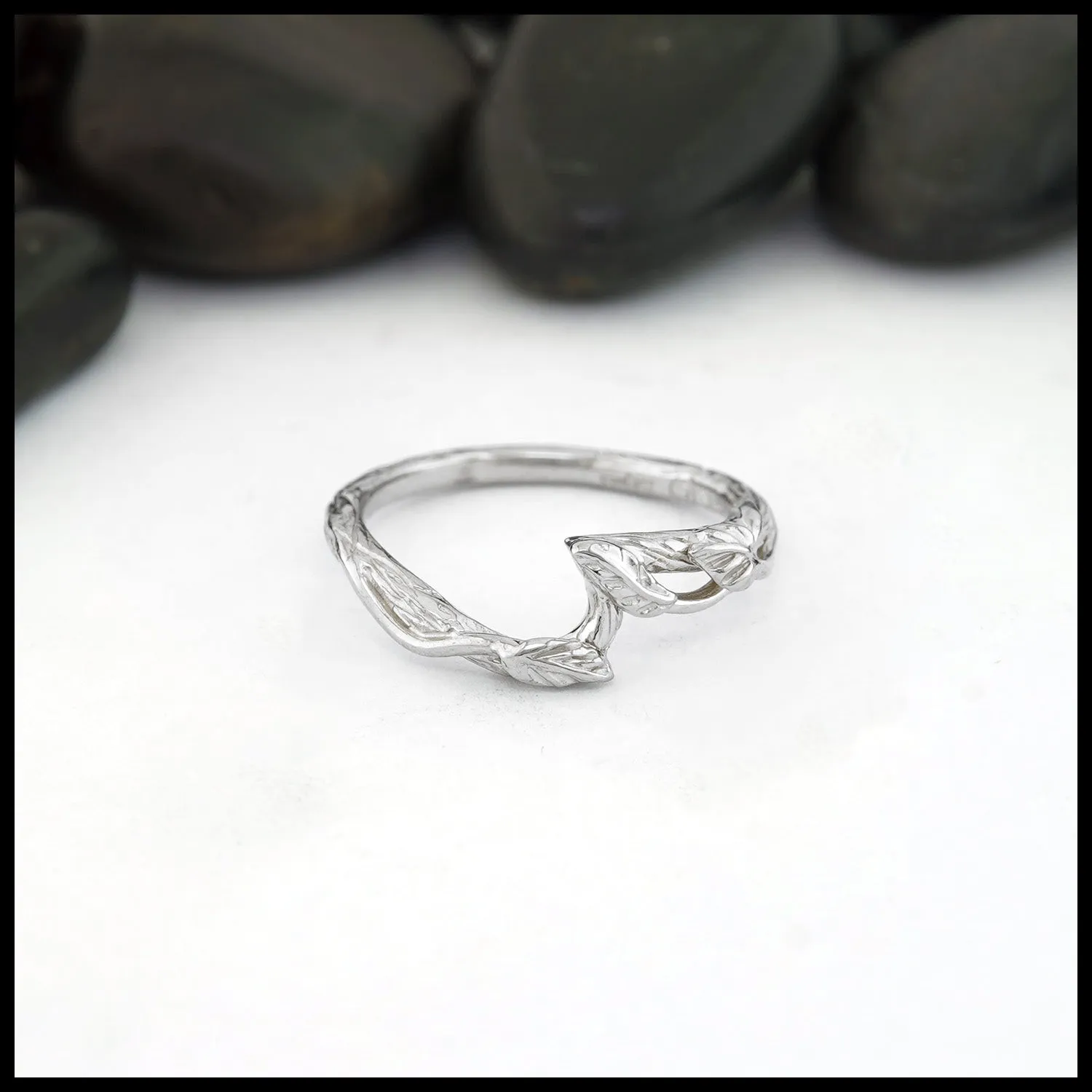 Entwined Engagement Set in 14K White Gold