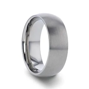 ERIS | Titanium Ring Brushed Finish Domed