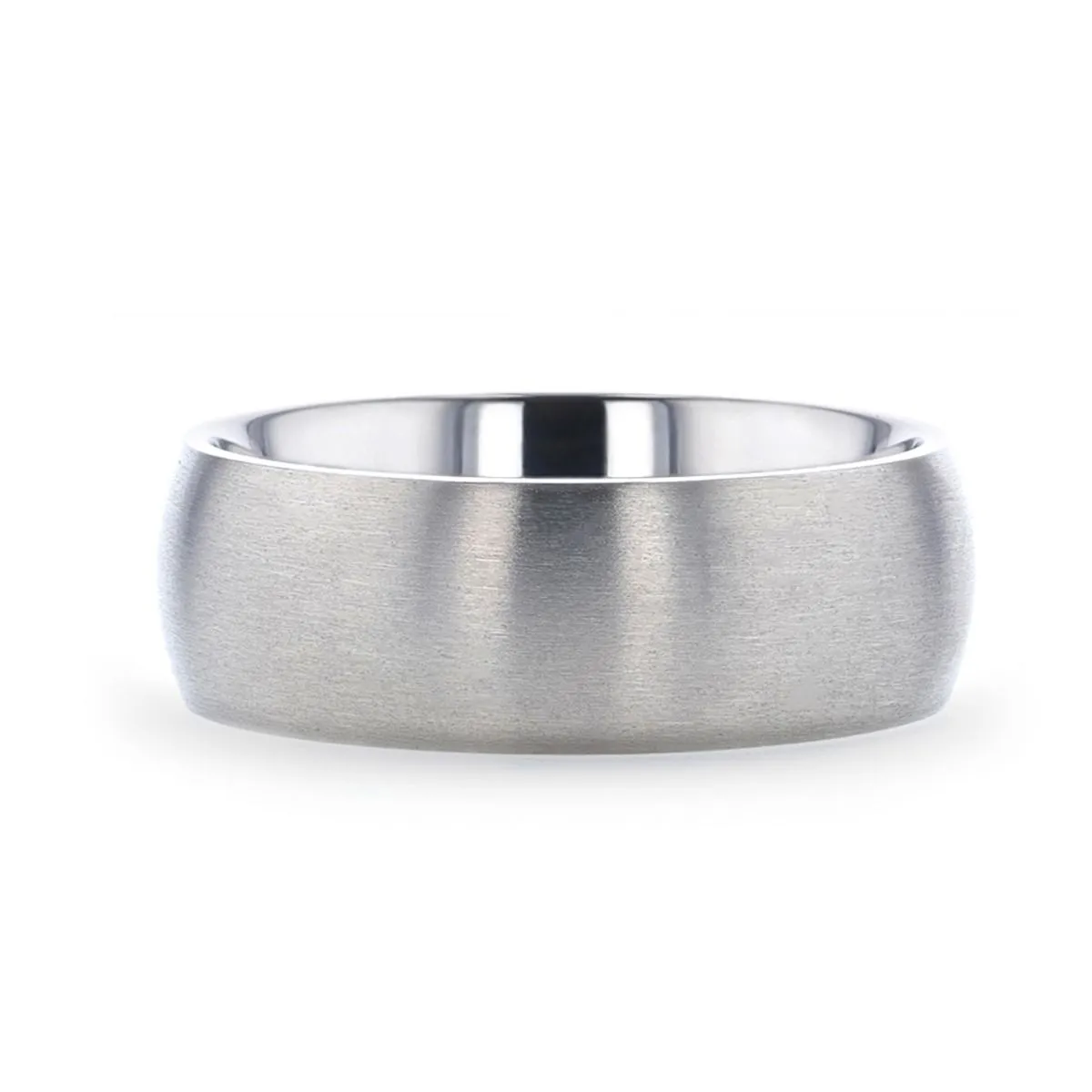 ERIS | Titanium Ring Brushed Finish Domed