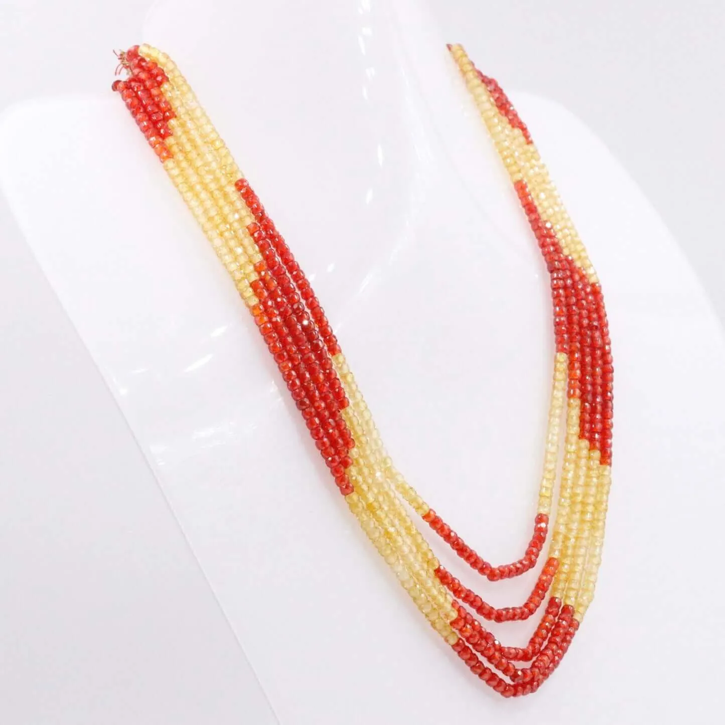 Faceted CZ Necklace Multi Color Zircon Nec Layered Necklace Colorful Necklace Beaded Multicolor Cz Necklace Indian Necklace SKU:113186