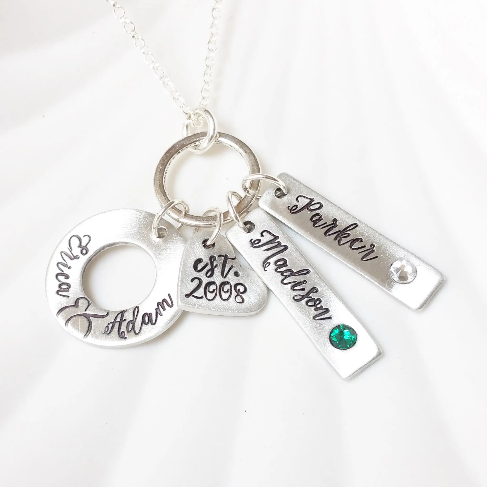 Family Necklace | Birthstone Mother's Necklace