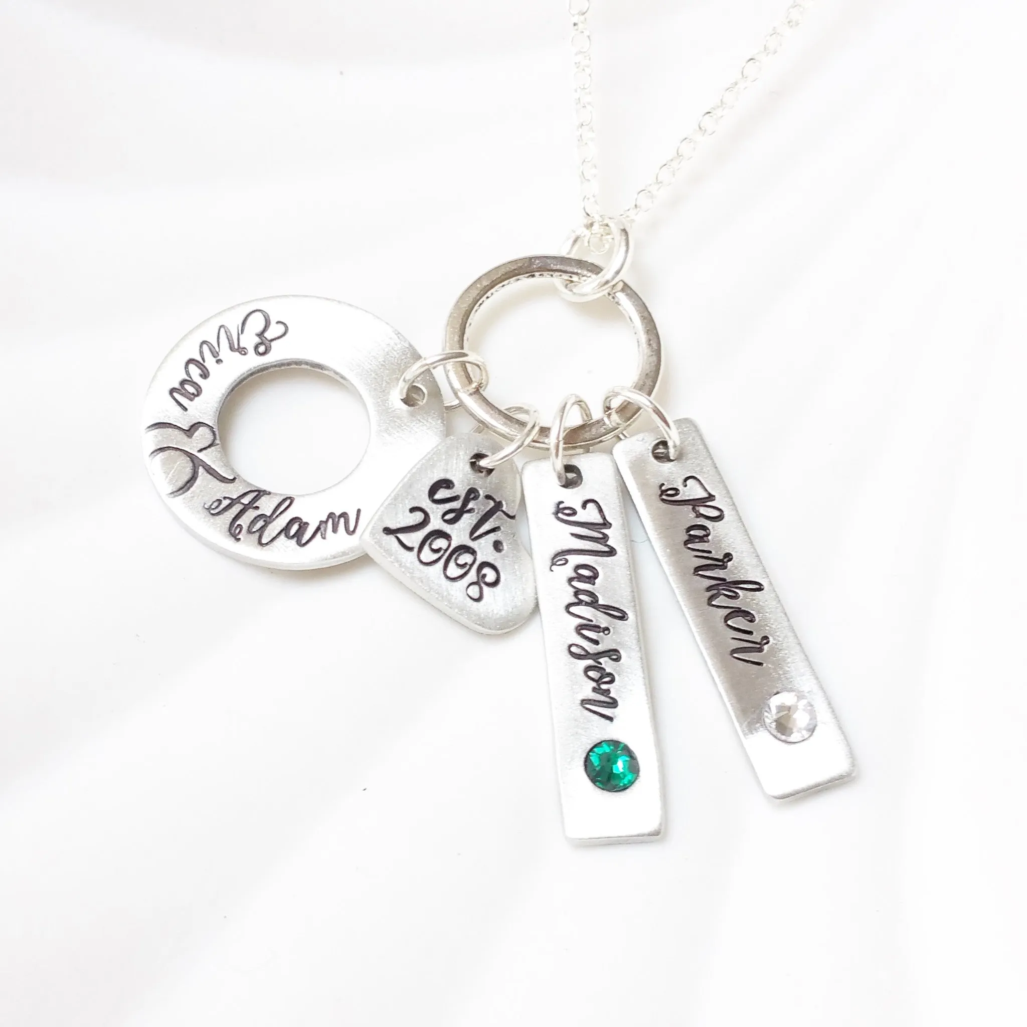 Family Necklace | Birthstone Mother's Necklace