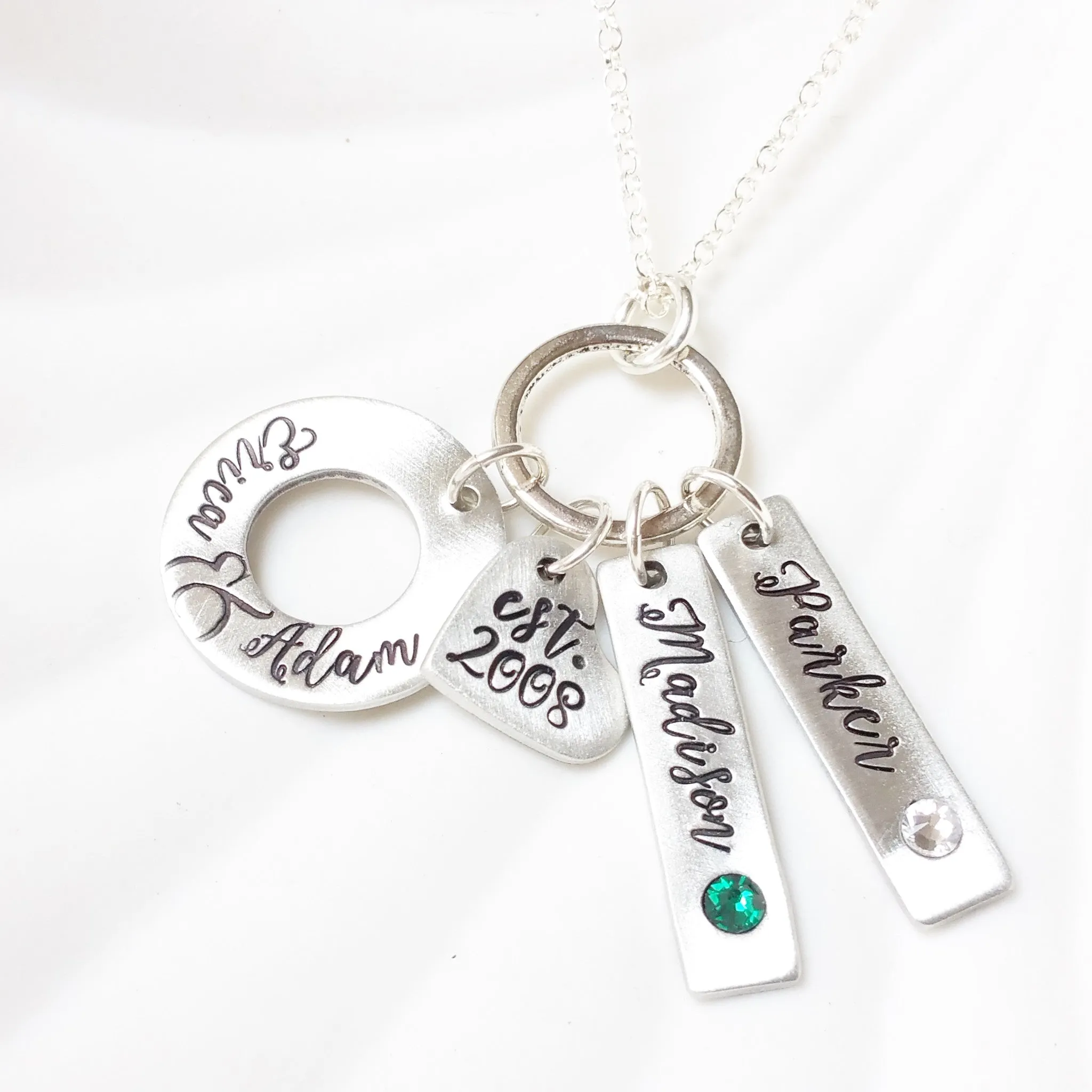 Family Necklace | Birthstone Mother's Necklace