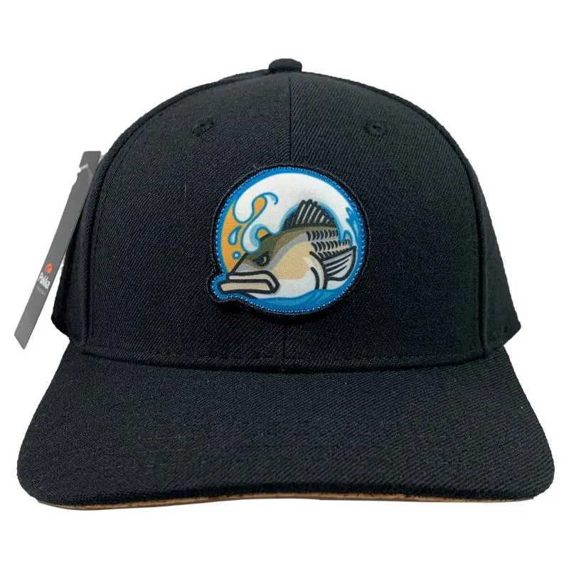 Fish Heads Striper Wave Patch Hat