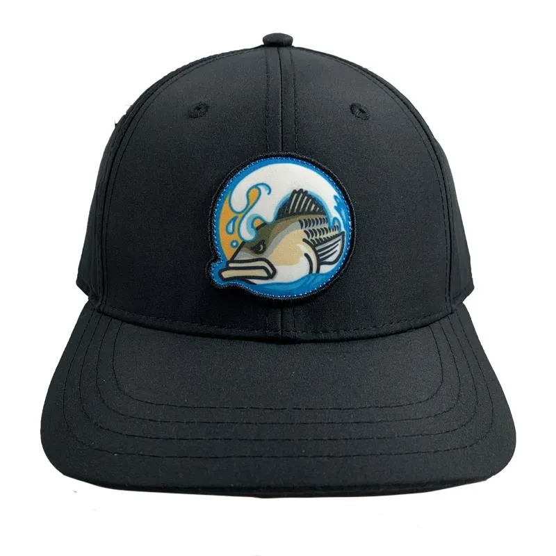 Fish Heads Striper Wave Patch Hat