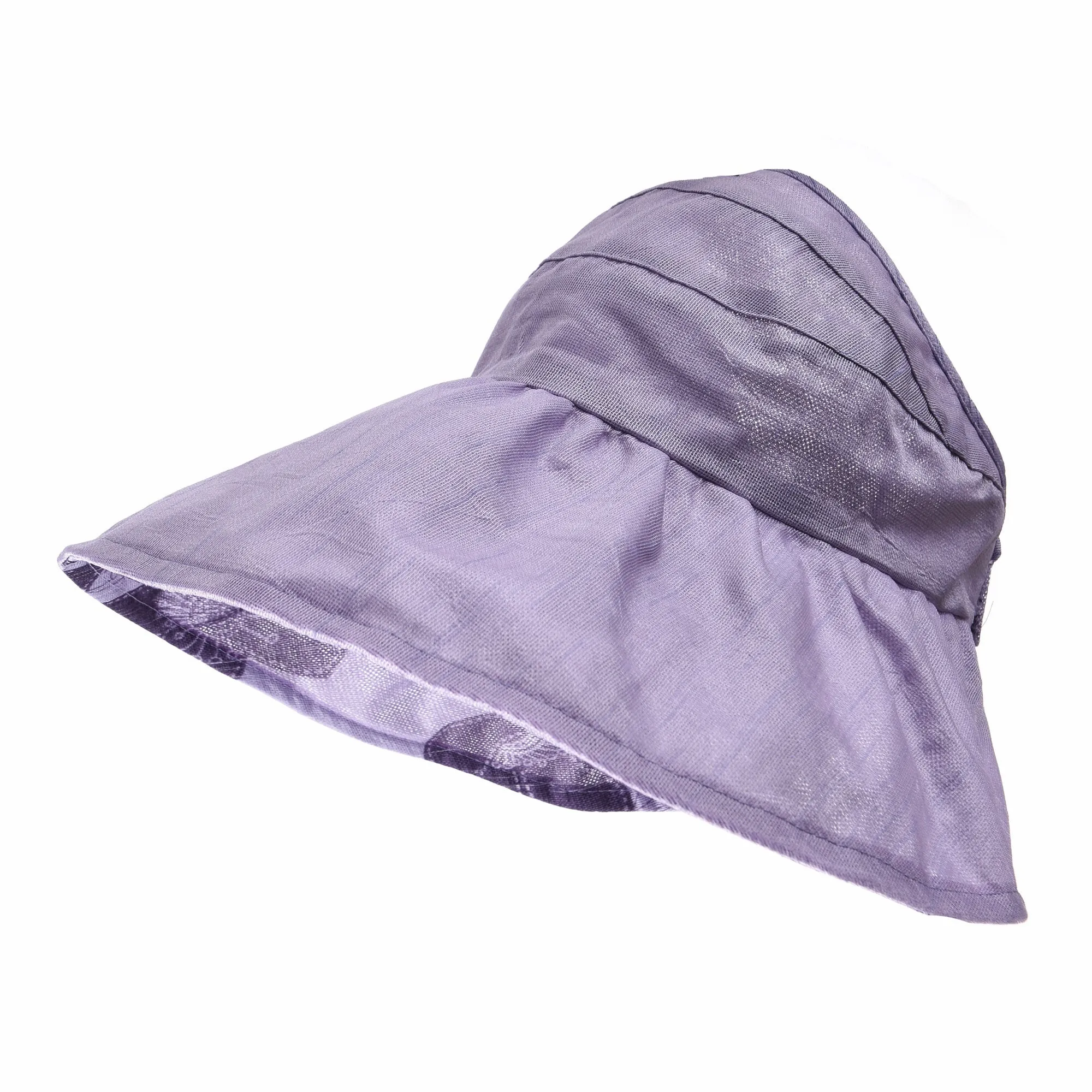 Floral Ladies Sun Visor Hat with Floppy Wide Brim SL9710