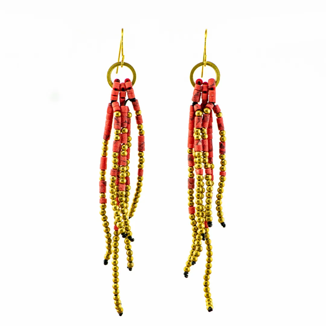 Fortune Jade Boho Dangly Earrings - Australia