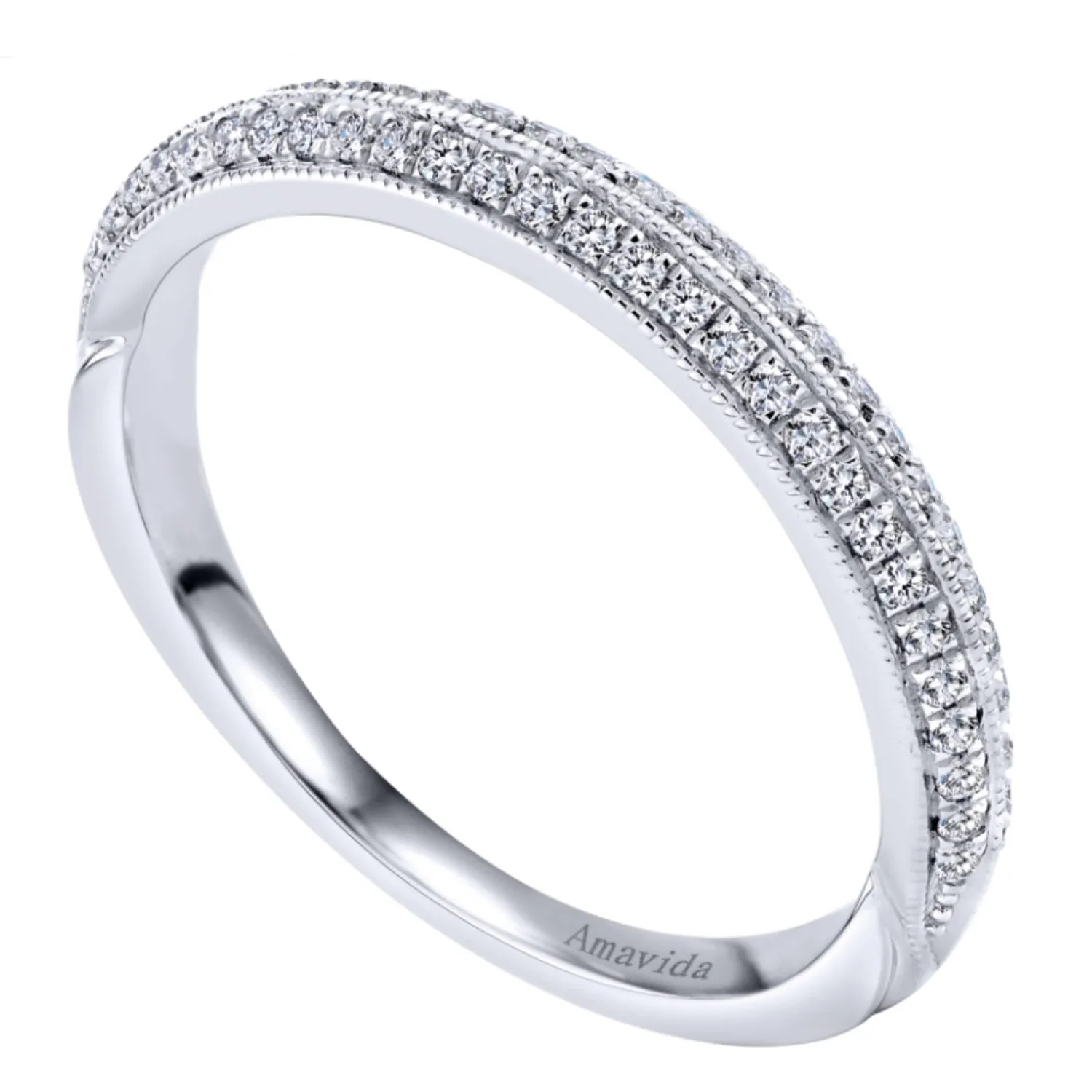 Gabriel & Co. "Georgia" Diamond Wedding Band