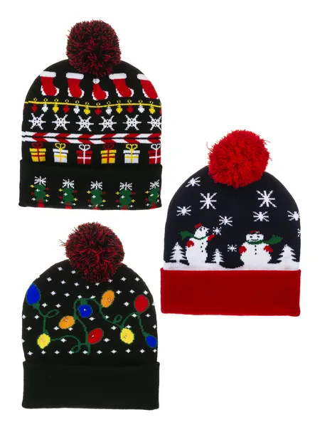 Ganz Light Up Christmas/ Holiday Stocking Hats