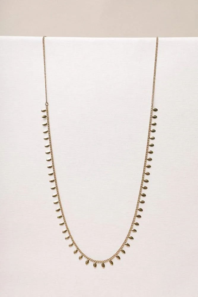 Gold Leaf Layering Necklace