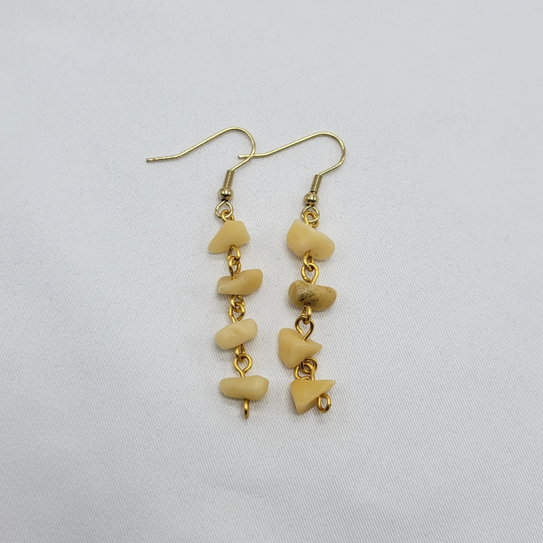 Golden Jade Earrings