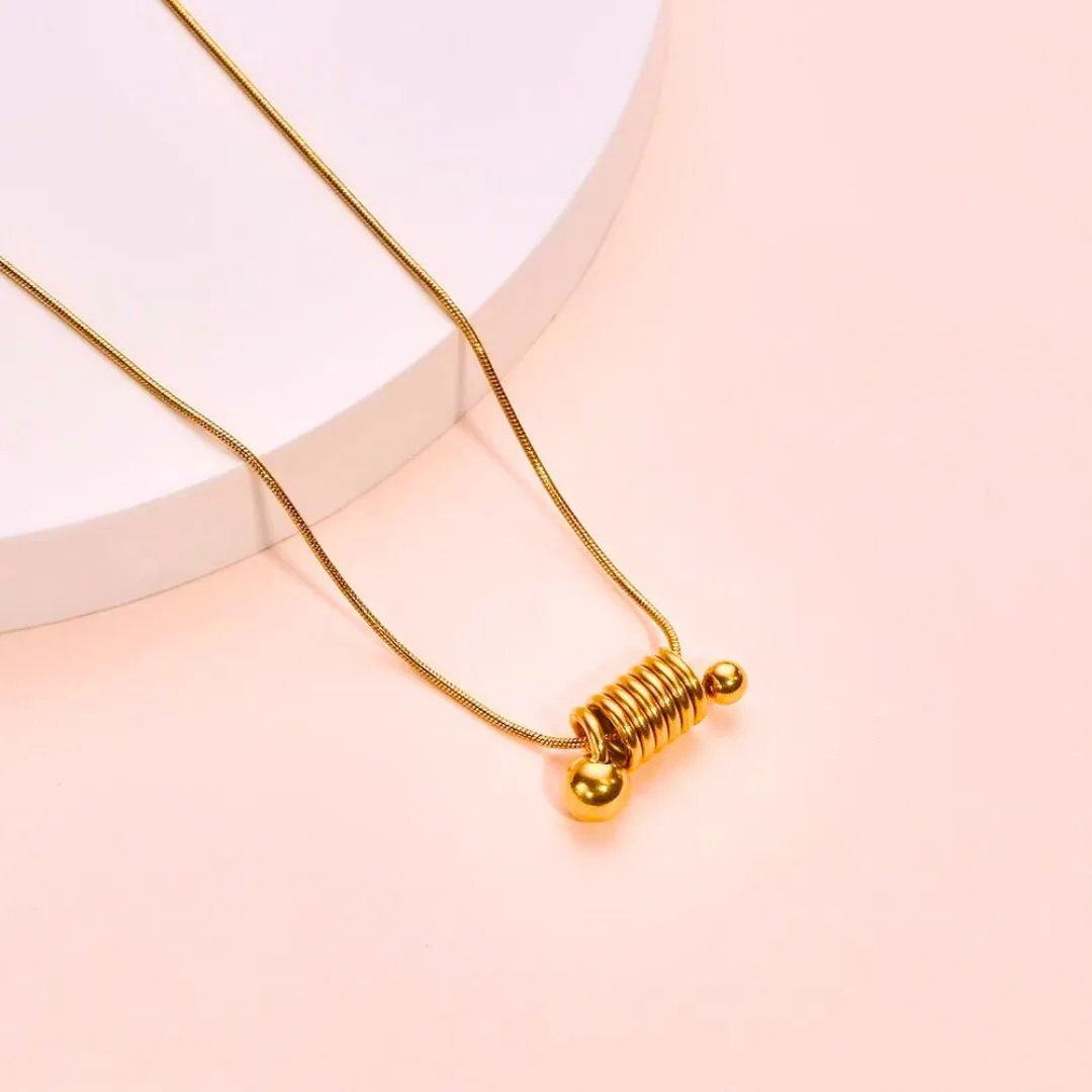 Golden Springs Pendant Necklace