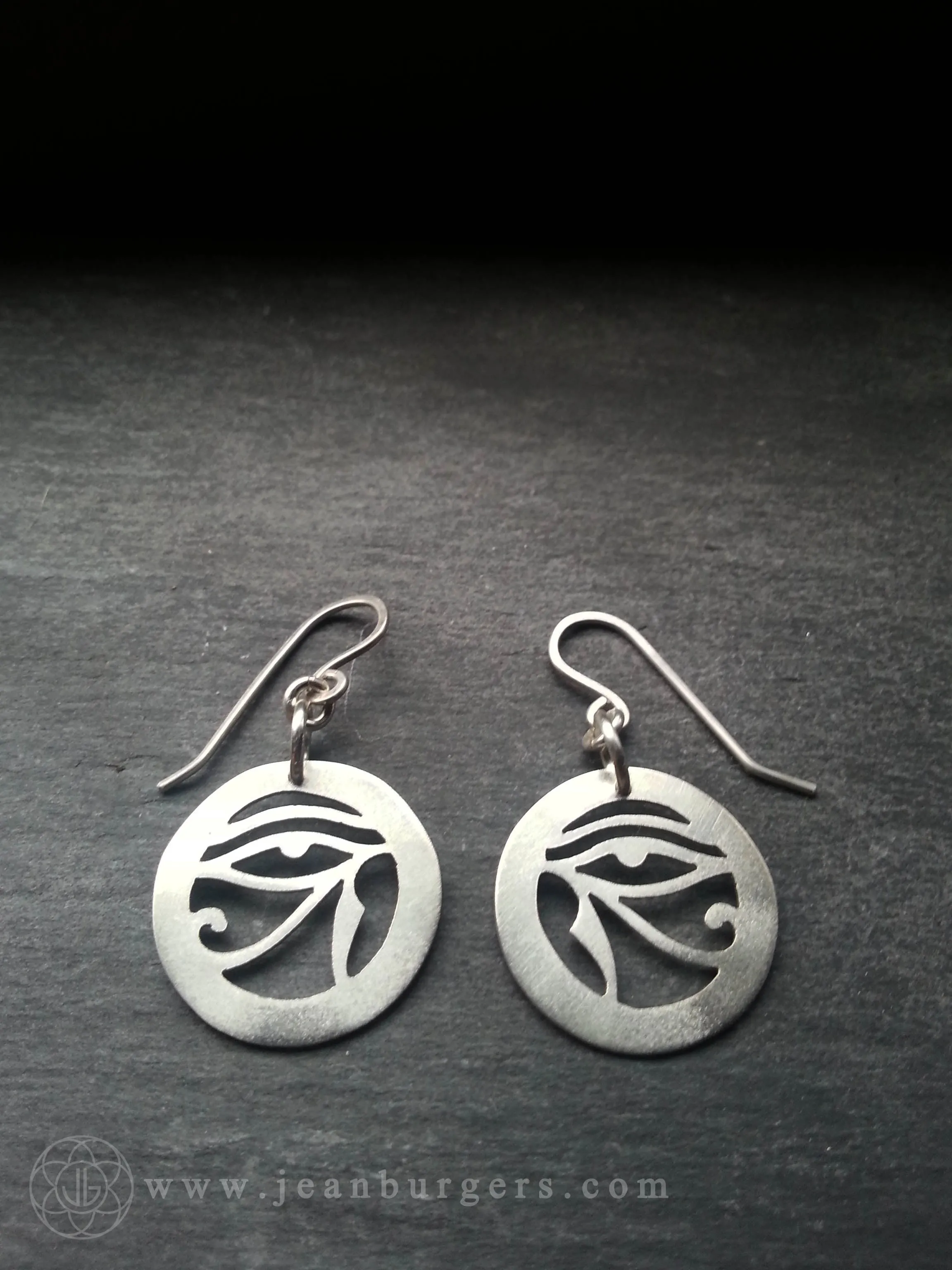 Handcut Eye of Ra Earrings