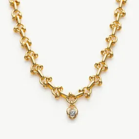 Heart Diamond Chain Necklace