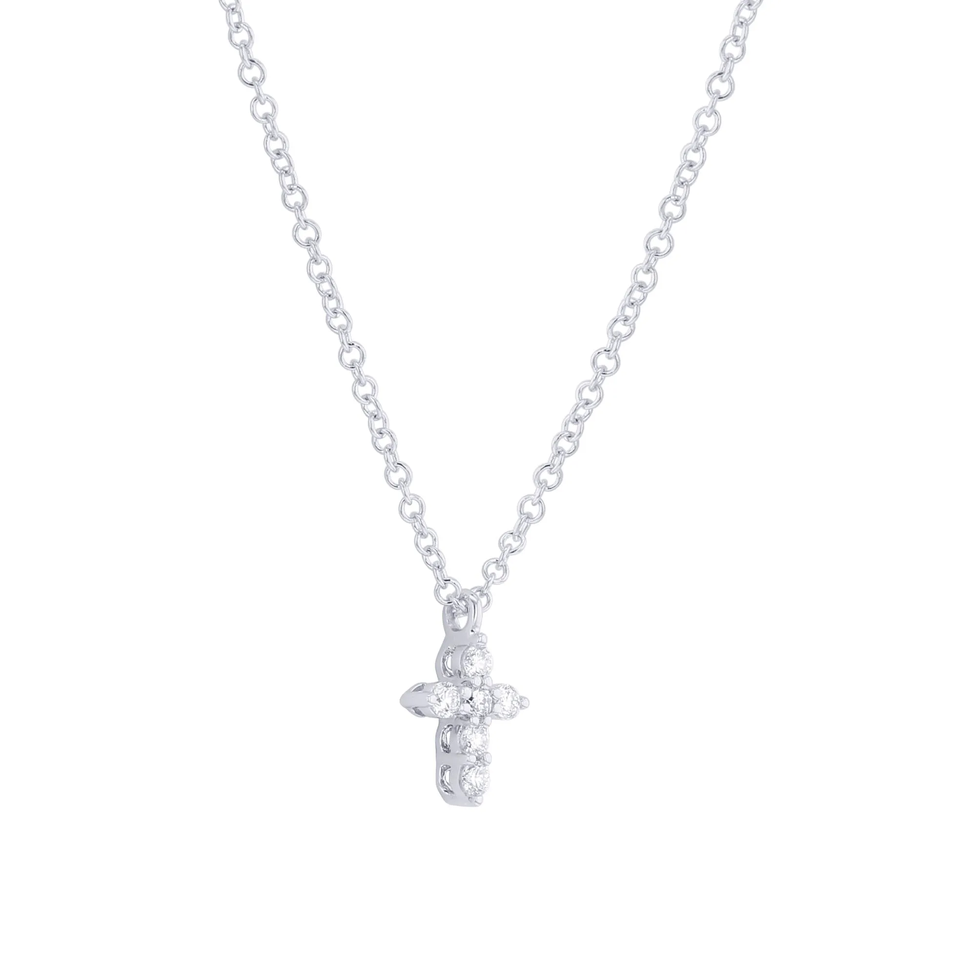 Holy Diamond Cross Necklace 1/10ct