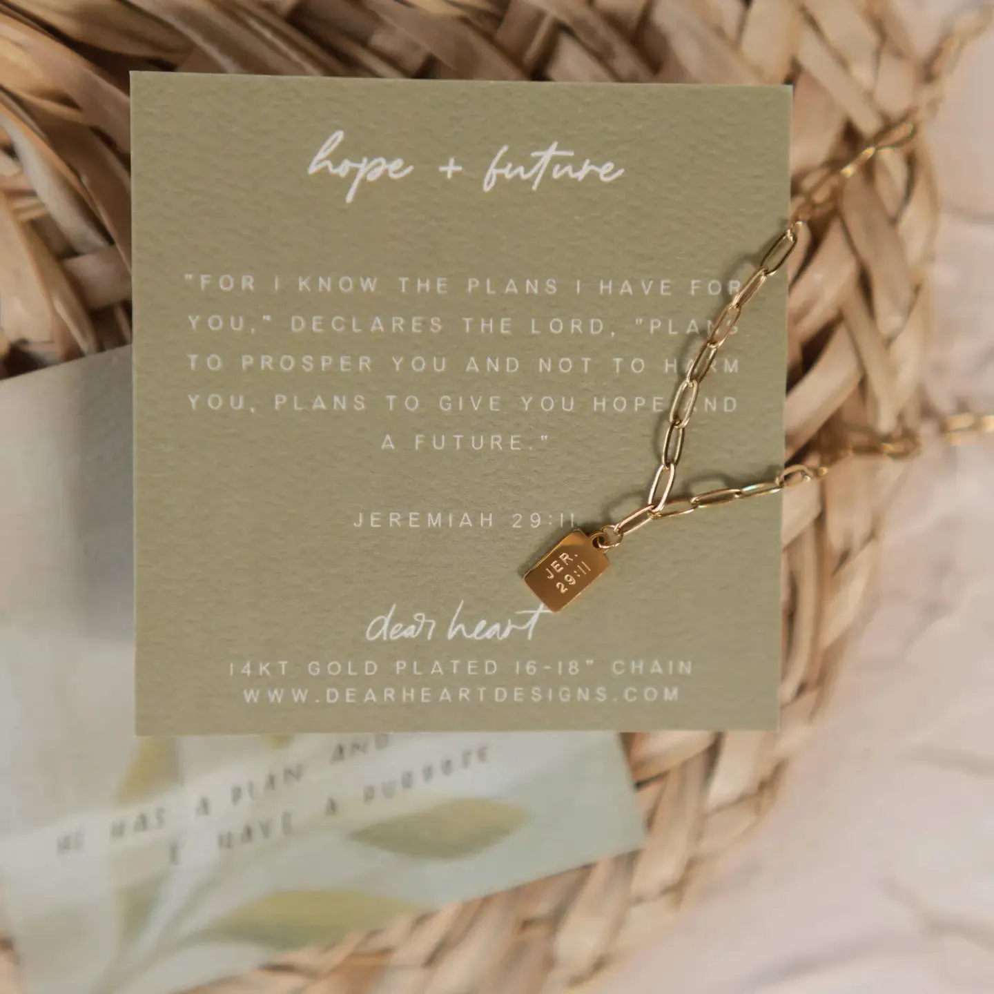 Hope   Future Mini Tag Necklace