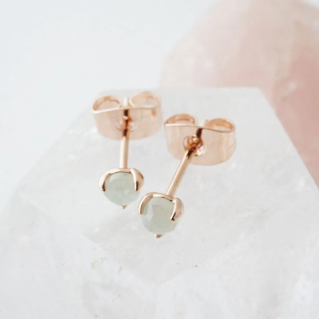 Jade Point Solitaire Studs