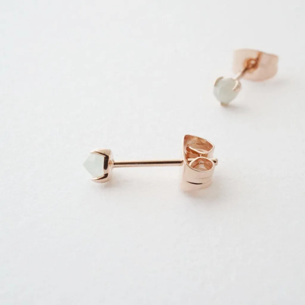 Jade Point Solitaire Studs